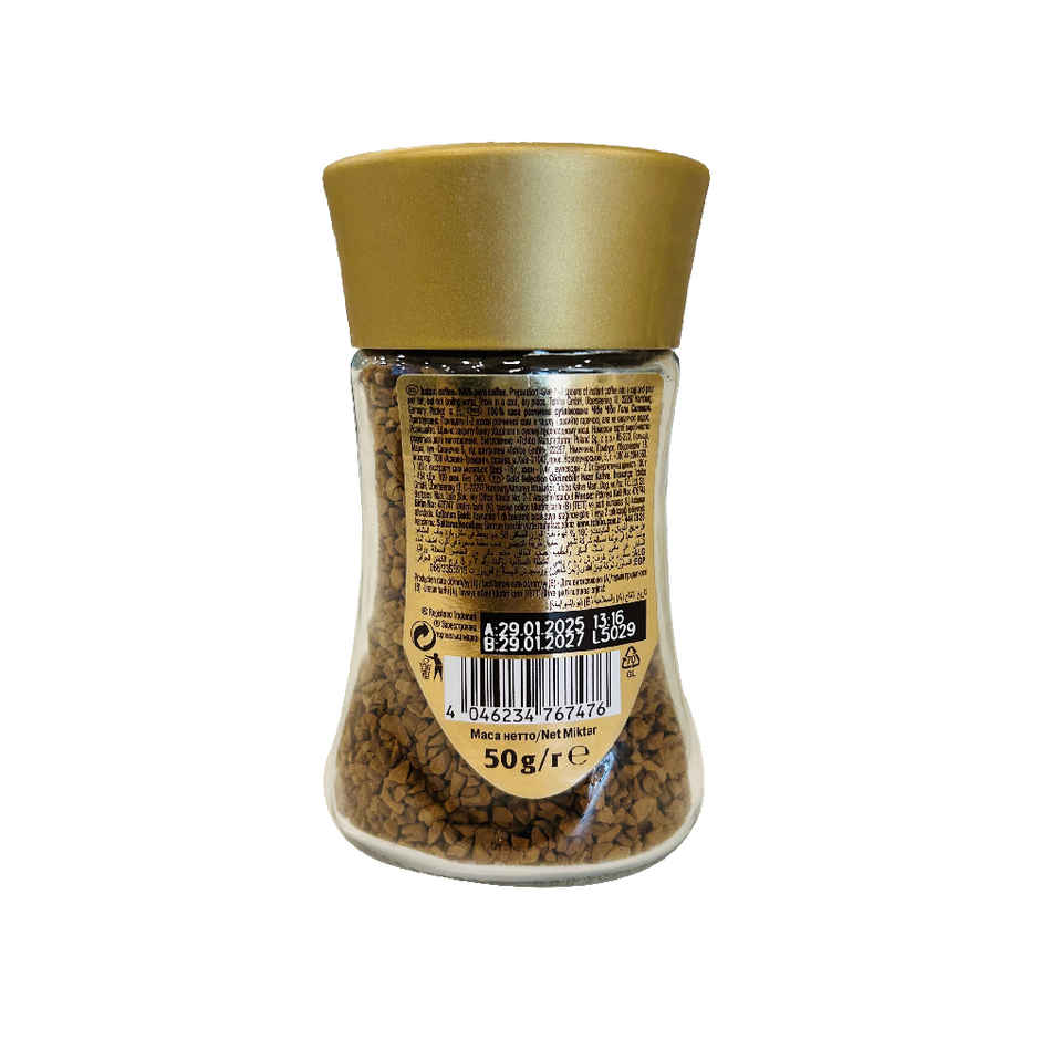 Tchibo Gold Selection Medium Roast Instant Coffee, Rich & Intense Flavor