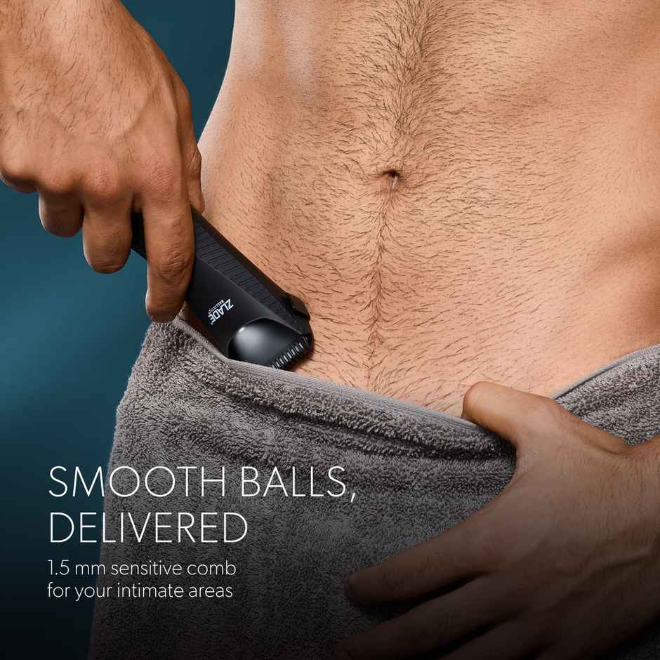 Zlade Ballistic TURBO 3.0 Full-Body Manscaping Trimmer for Men | Beard, Body & Balls