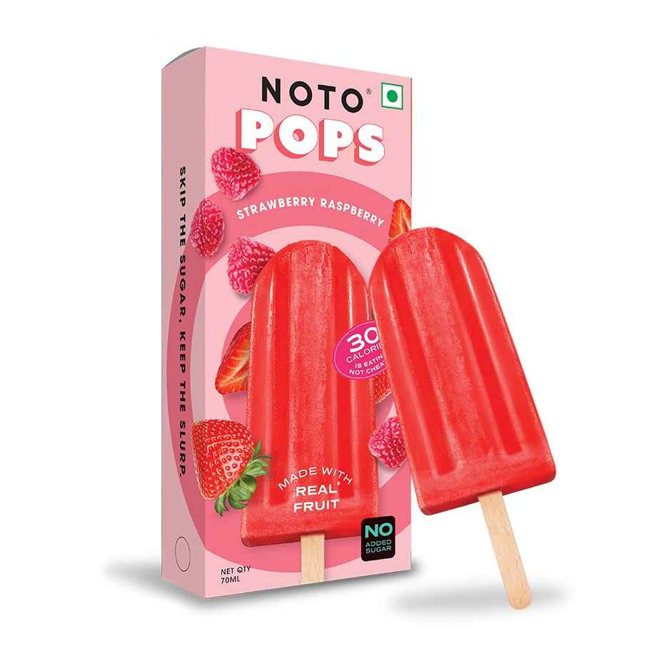 Noto Strawberry Raspberry Sugar Free Popsicle