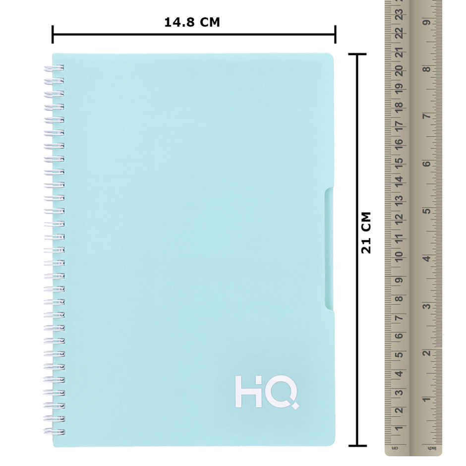Navneet HQ | Single Subject Book | Mint Green with PP Cover Single Line | 14.8 x 21 cm | 160 Pages