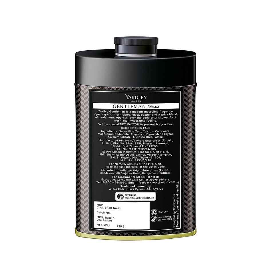 Yardley London Gentleman Classic Deodorizing Talc