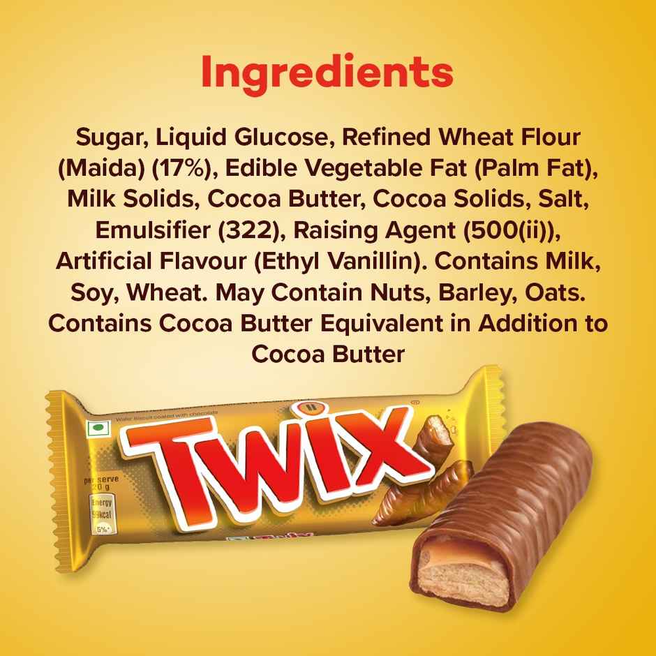 Twix Crunchy Cookie Rich Milk Chocolate Bar With Goodness Of Wafer (50g) & Davidoff Rich Aroma Instant Coffee  (100g) Combo