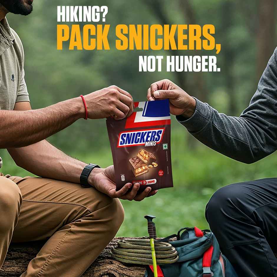 Snickers Minis Chocolate Pack Loaded with Peanuts Nougat & Caramel