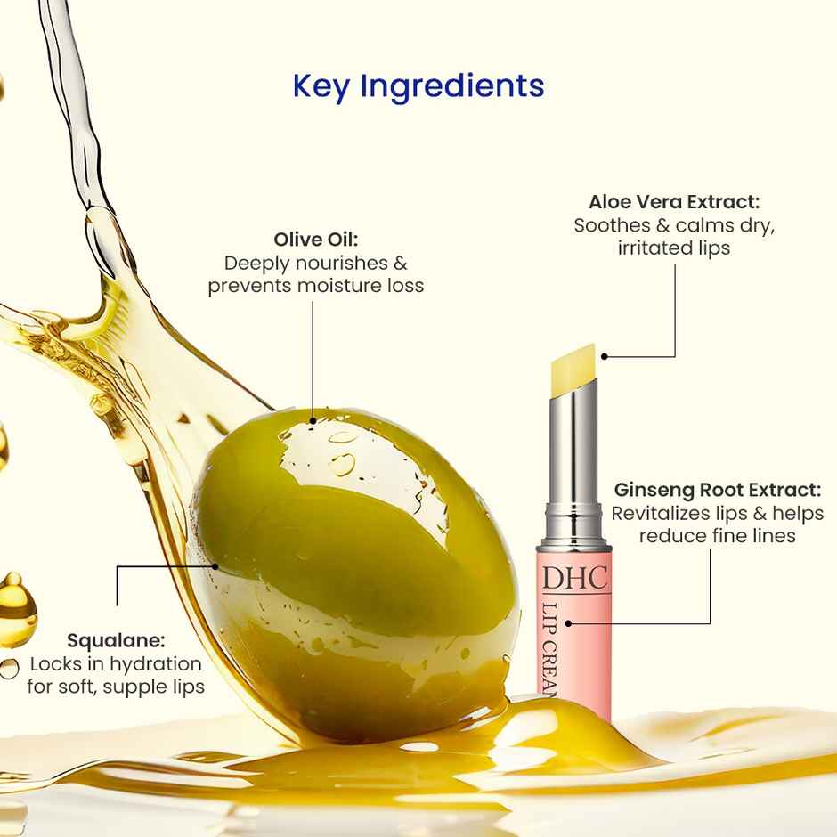 Dhc Lip Cream For Dry Chapped Lips - Day Long Moisturizing Lip Mask