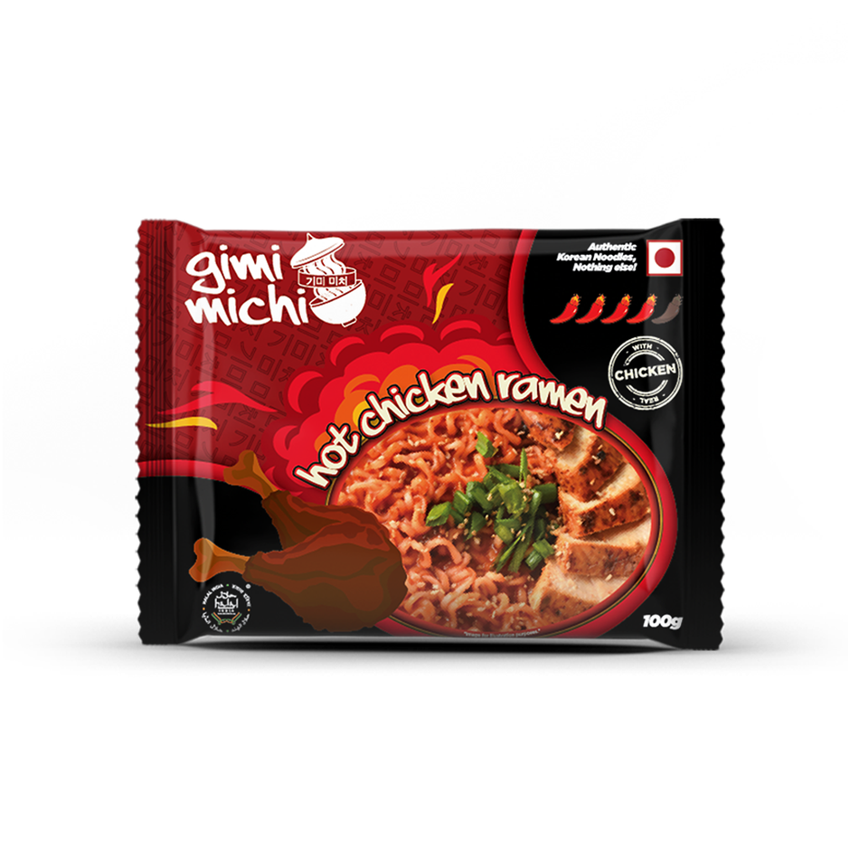 Gimi Michi Hot Chicken Ramen Instant Noodles