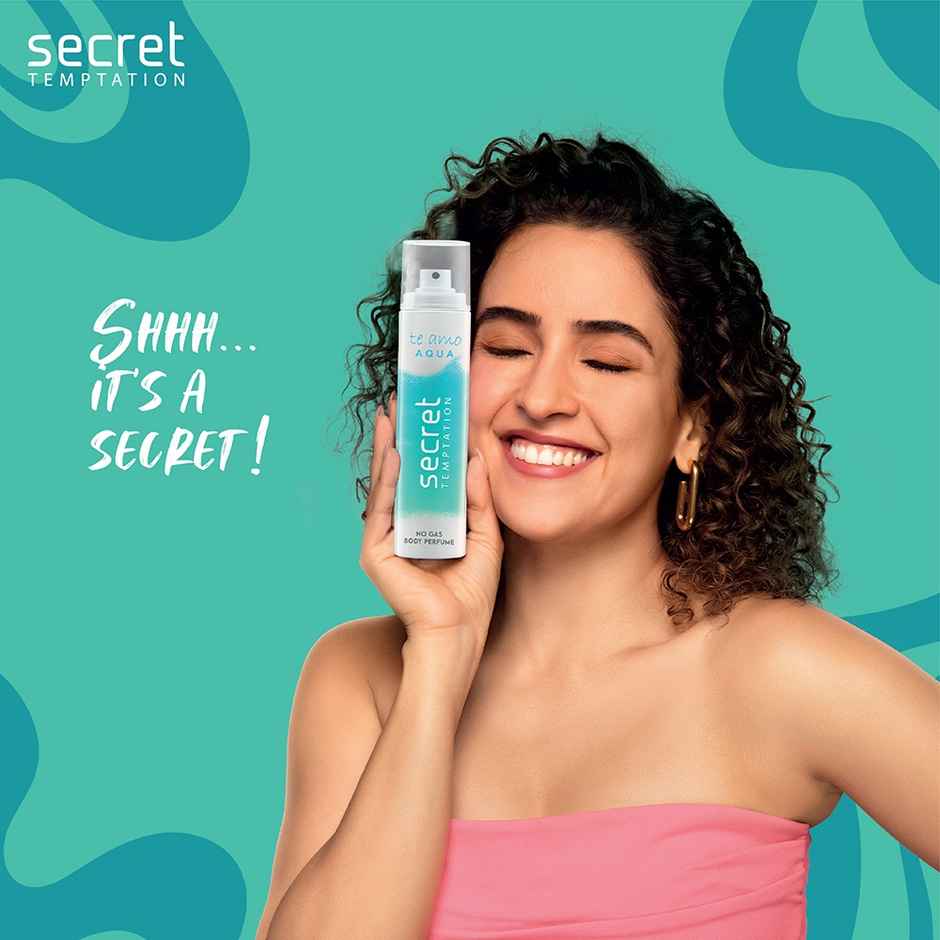 Secret Temptation Te Amo Aqua No Gas Perfume Body Spray for Women