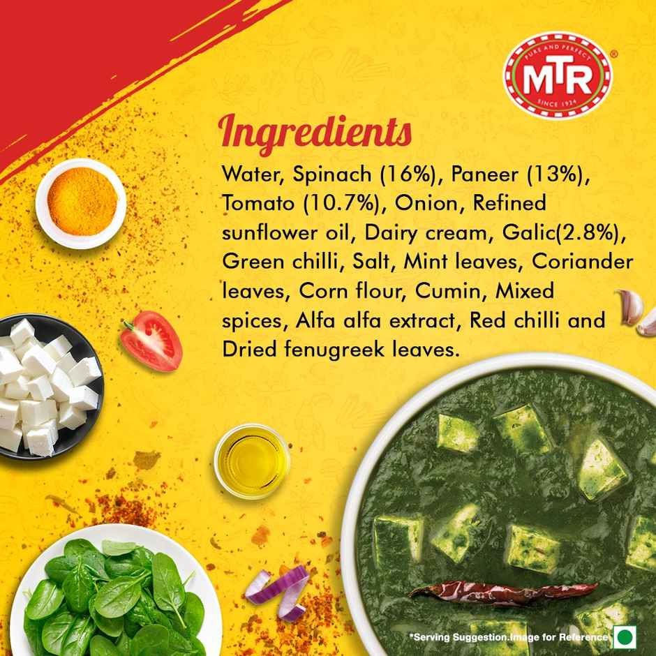 MTR Ready To Eat Palak Paneer | Quick & Savory