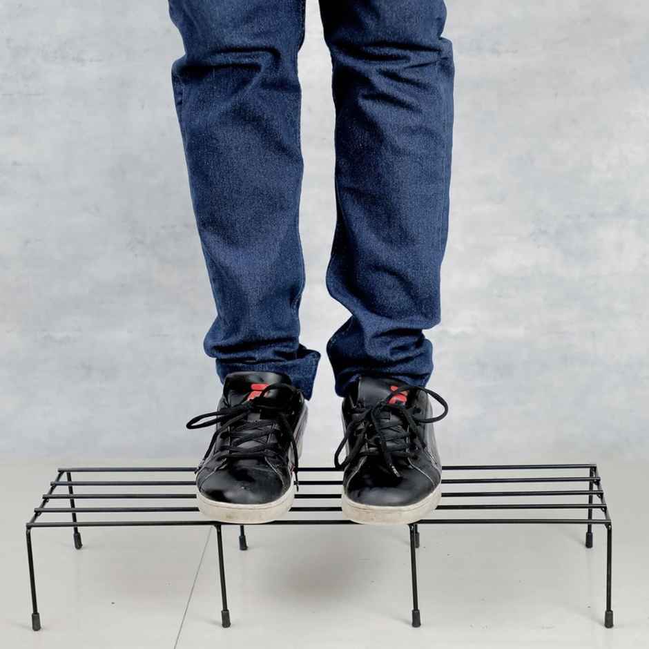 Nurturing Green - Metal Plant Stands for Home & Balcony | Black | Set of 3 | Size: 24Inch x 8.5Inch