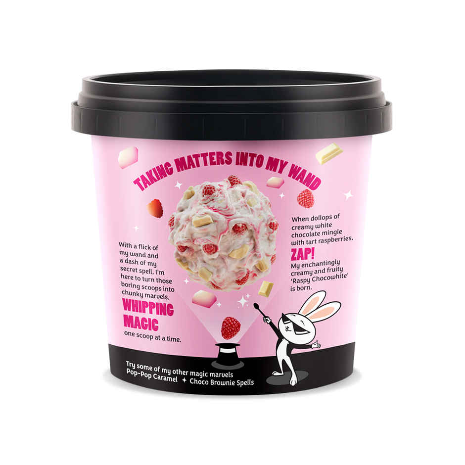 Call Me Chunky Raspy Choco White Ice Cream