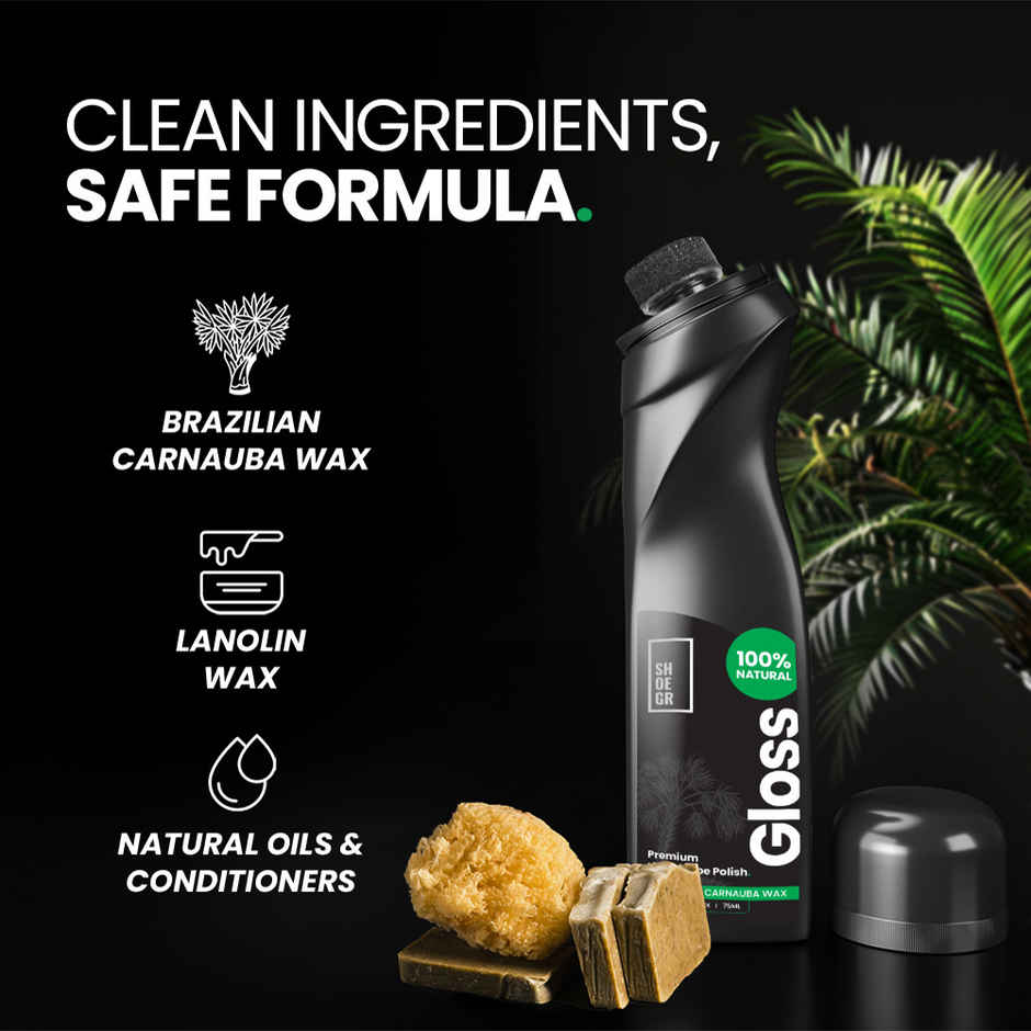 SHOEGR Leather Shoe Polish | Black