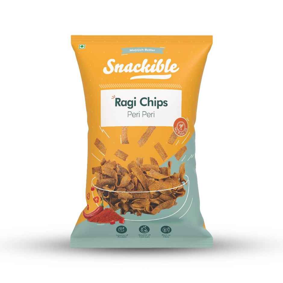 Snackible Peri Peri Ragi Chips | High Fibre