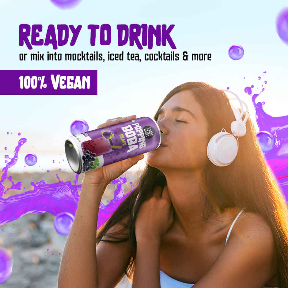 Moi Soi Popping Boba With Grapes Fruit Drink