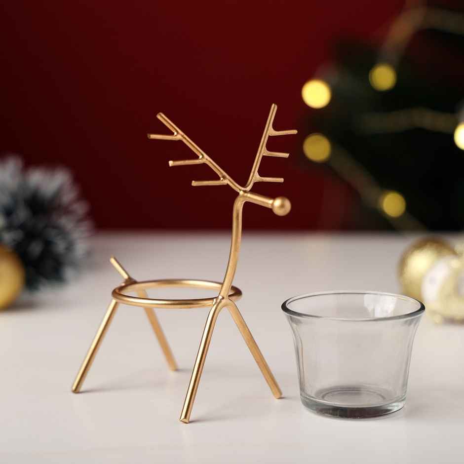Metal Christmas T-Light Holder | Urban Born | Elegant Accent