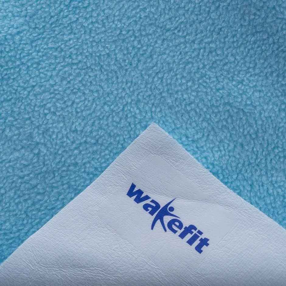 Wakefit Daffy Waterproof Dry Sheets - Large | 140cm x 100cm | Aqua Blue