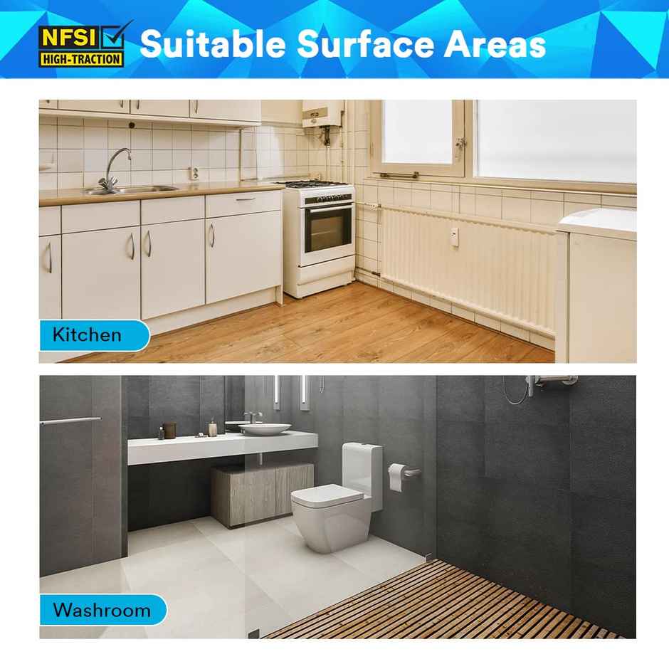 3M Anti Skid Tape with Primer 10ml, Skid Resistant (2.5cmx3.6m, Wet Areas)