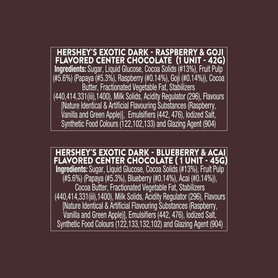 Hershey's Exotic Dark | Rich Dark Chocolate