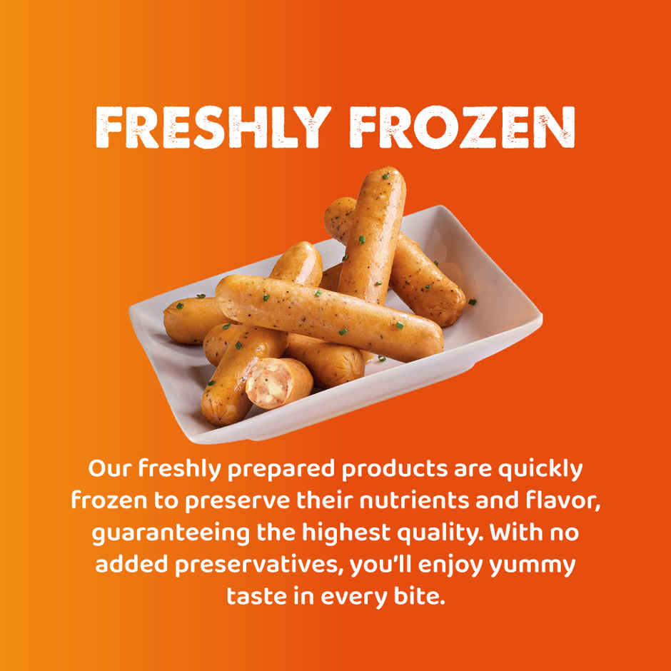 Yummiez Chicken Sausages | Cheese & Onion