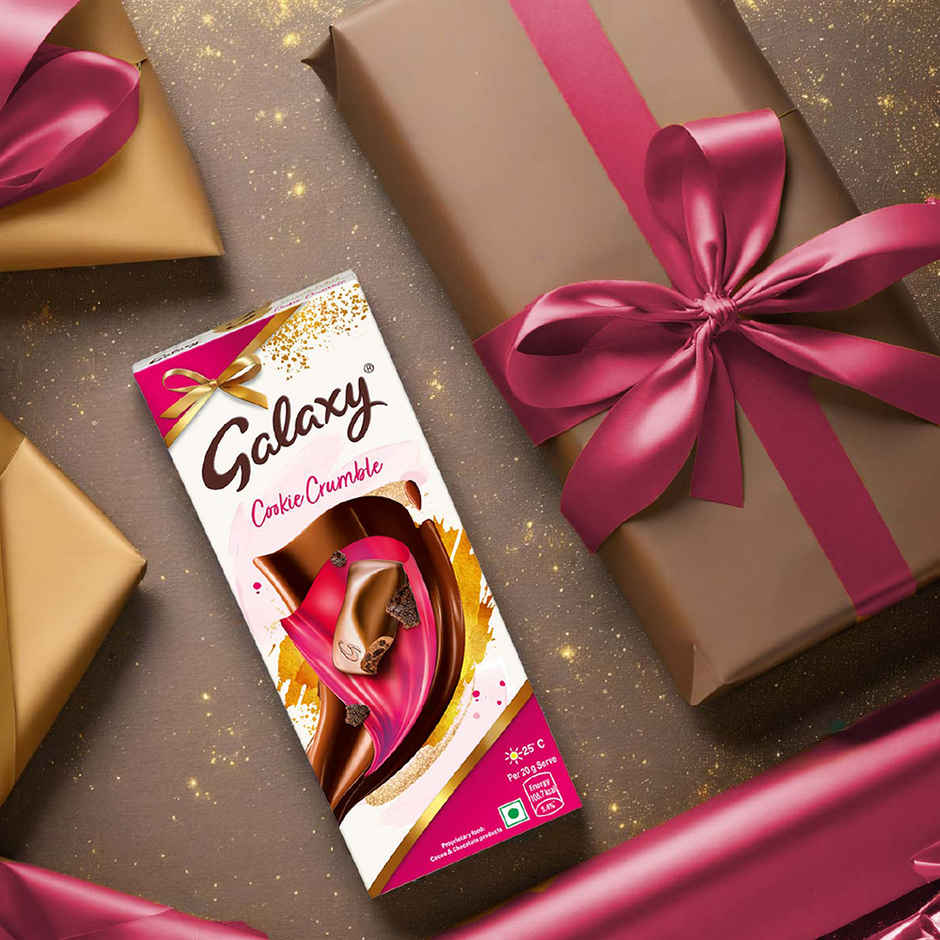 Galaxy Cookie Crumble Women's Day Special Chocolate Bar For Gifting