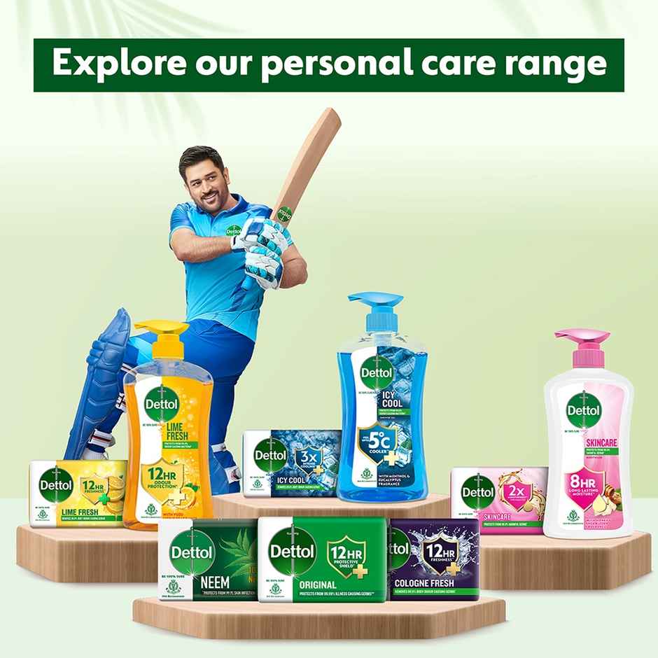 Dettol Neem Bathing Soap Bar with Pure Neem Oil | Buy 3 Get 1 Free