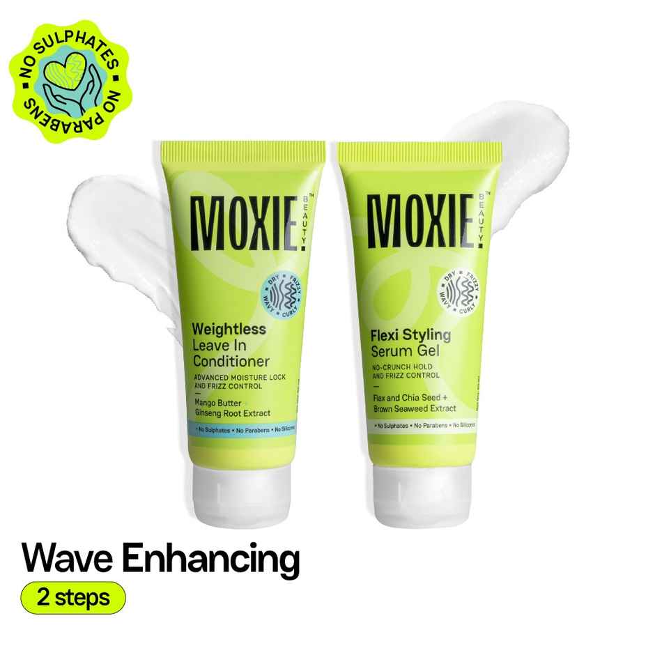Moxie Beauty Wavy Hair Duo | Leave In Conditioner & Styling Serum Gel