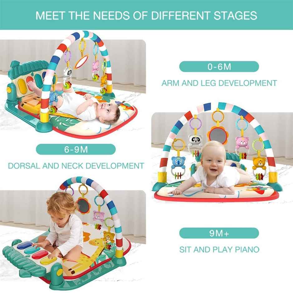 Toyshine Baby Gym Play Mat Musical Activity Center Kick & Play