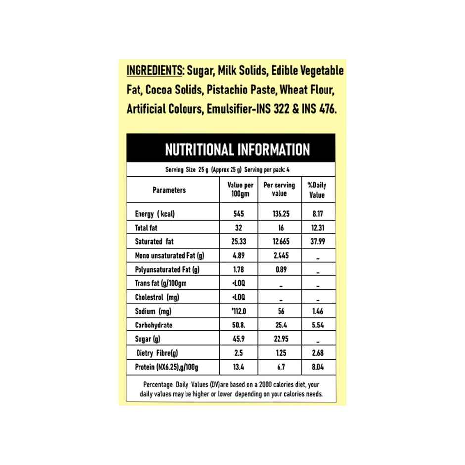 Karachi Bakery Dubai Kunefe/Kunafa Milk Chocolate Bar