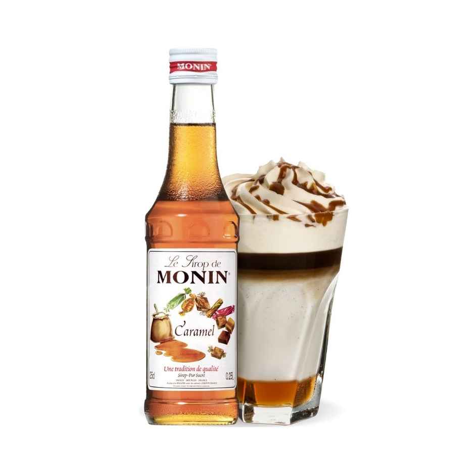Monin Caramel Syrup for Coffee,Shakes and Mocktails