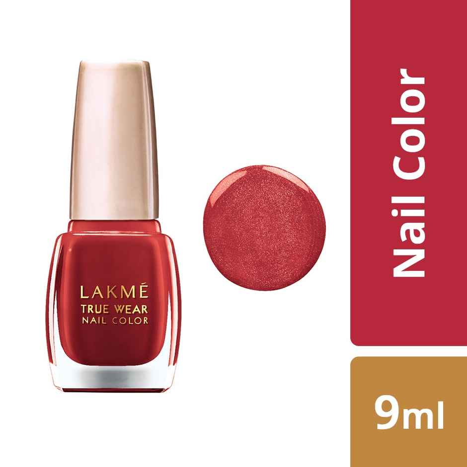 Lakme True Wear Color Crush Nail Polish, Long Lasting & Vibrant Nail Paint, 404
