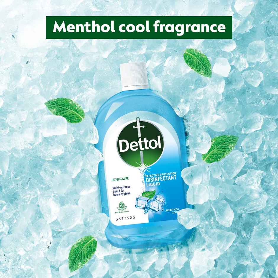 Dettol Liquid Disinfectant for Floor Cleaner, Surface Disinfection (Menthol Cool)