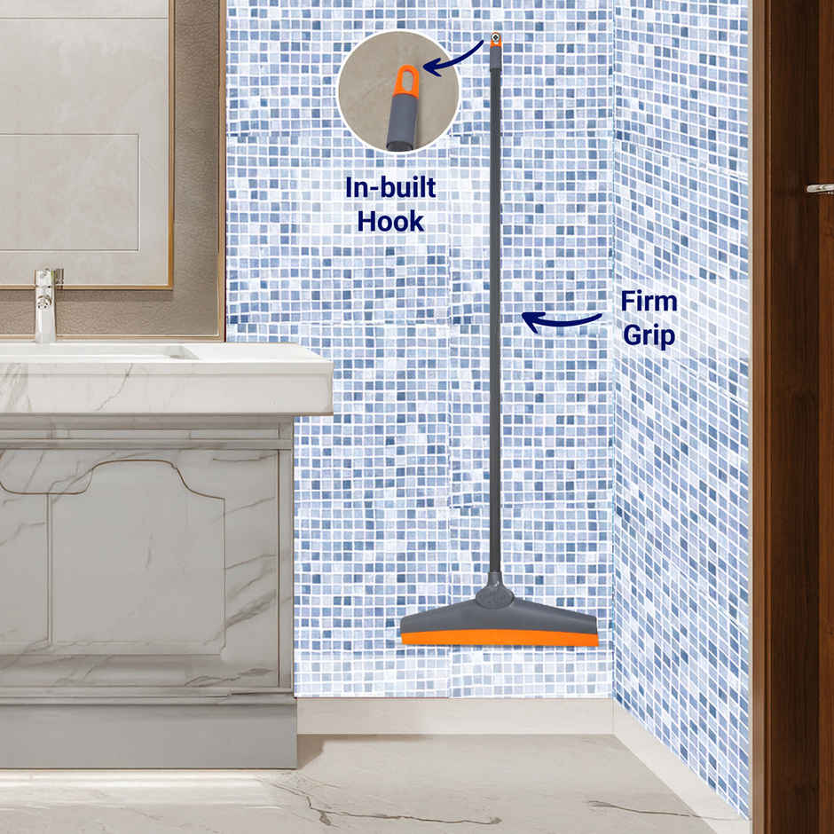 Chakaachak Shine Floor Wiper| 30 CM | Grey & Orange