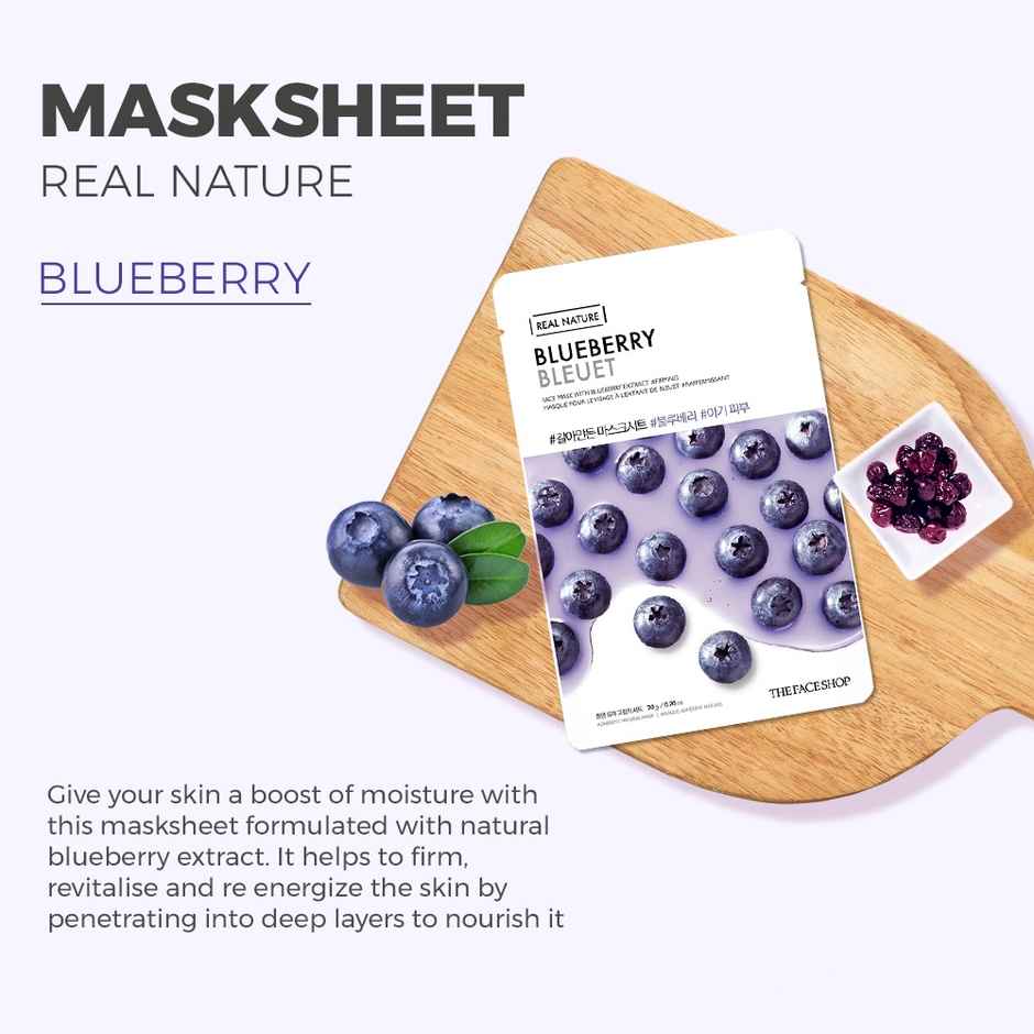 The Face Shop Real Nature Blueberry Face Mask