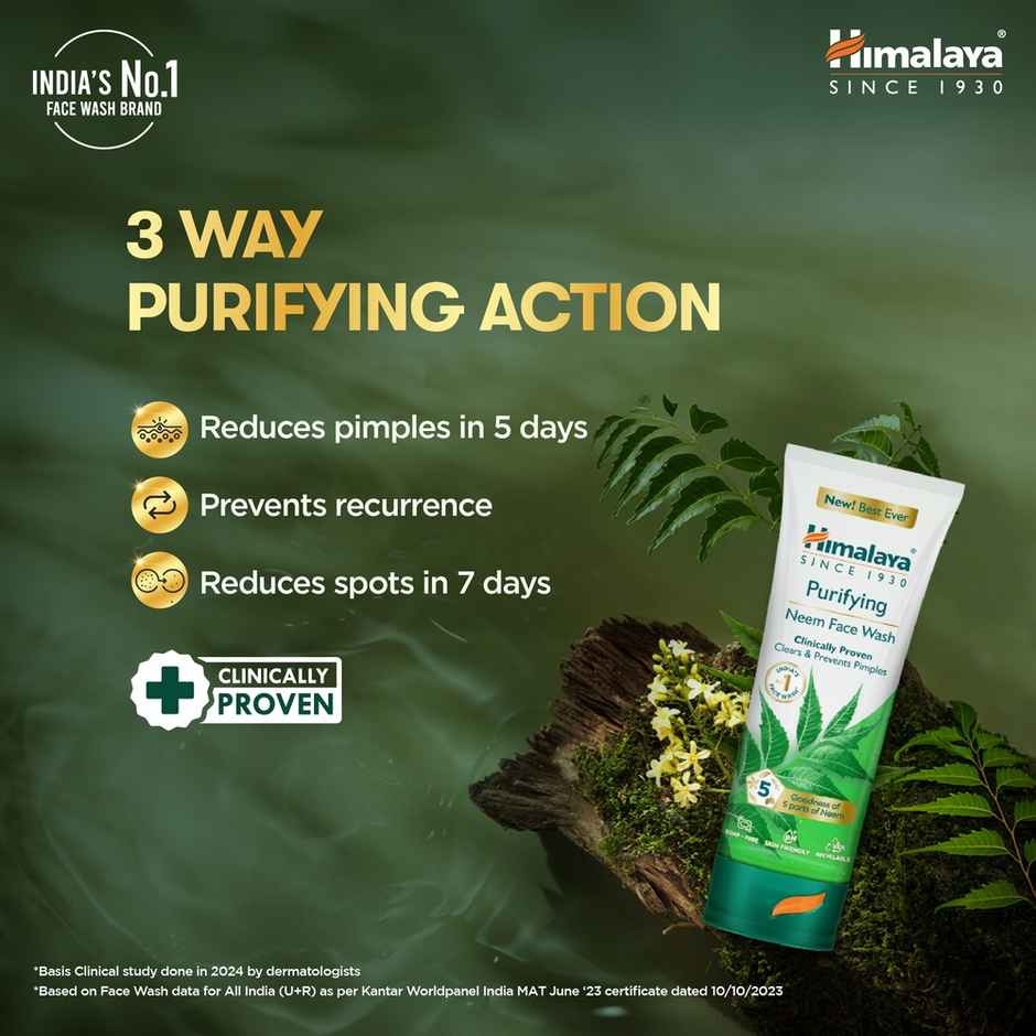 Himalaya Purifying Neem Face Wash Combo