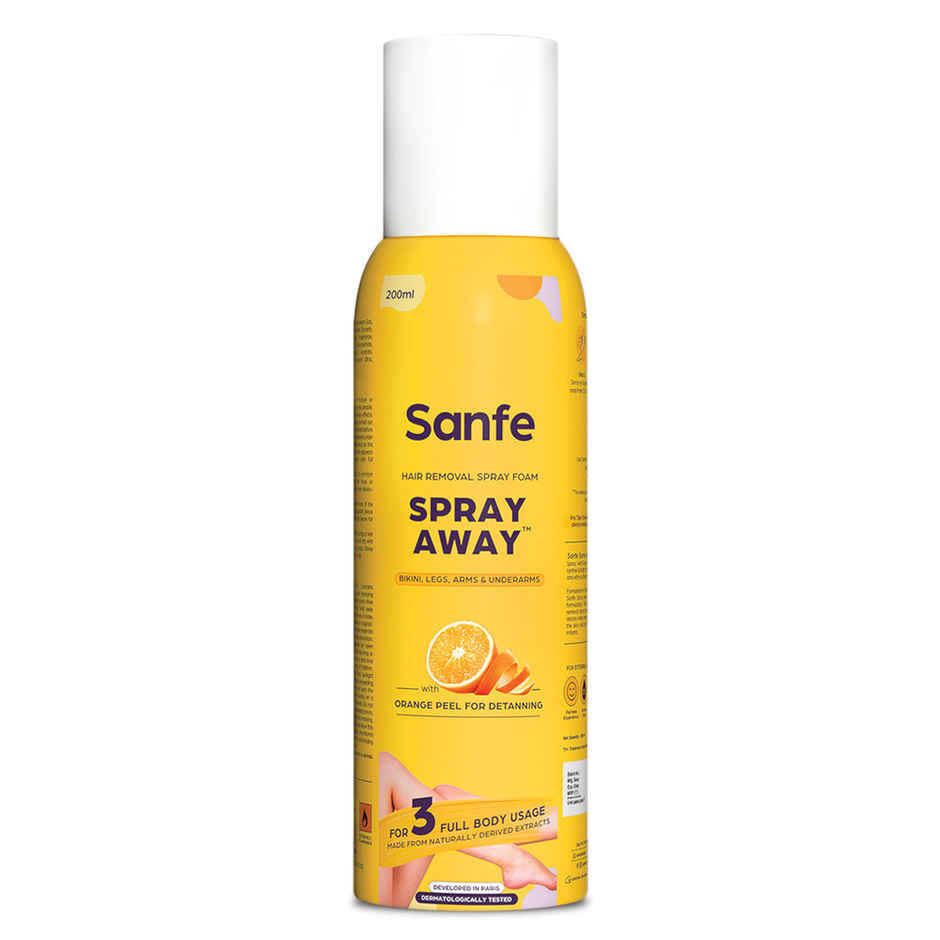 Sanfe Spray Away Hair Removal Spray 3 Full Body Usage