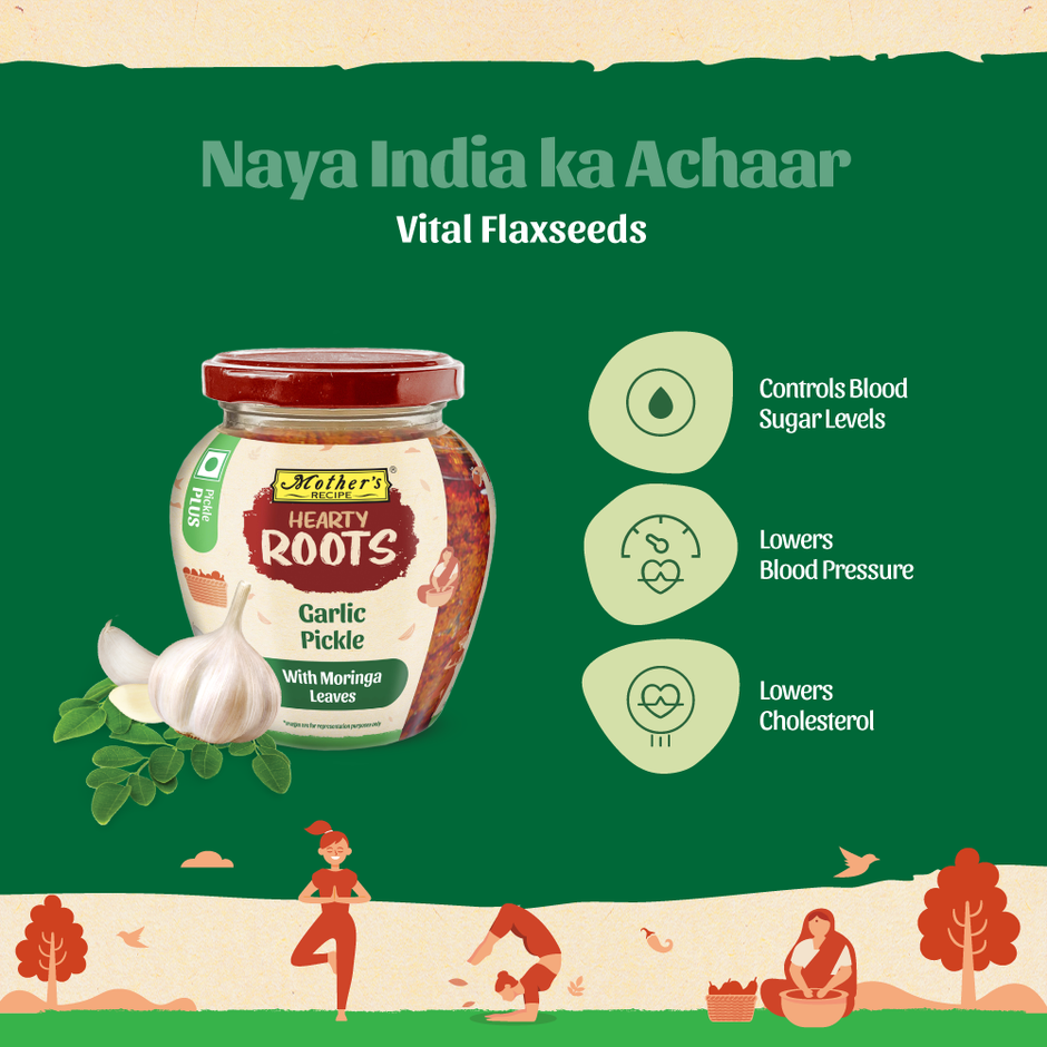 Mothers Recipe Hearty Roots Mango Pickle With Flax Seeds