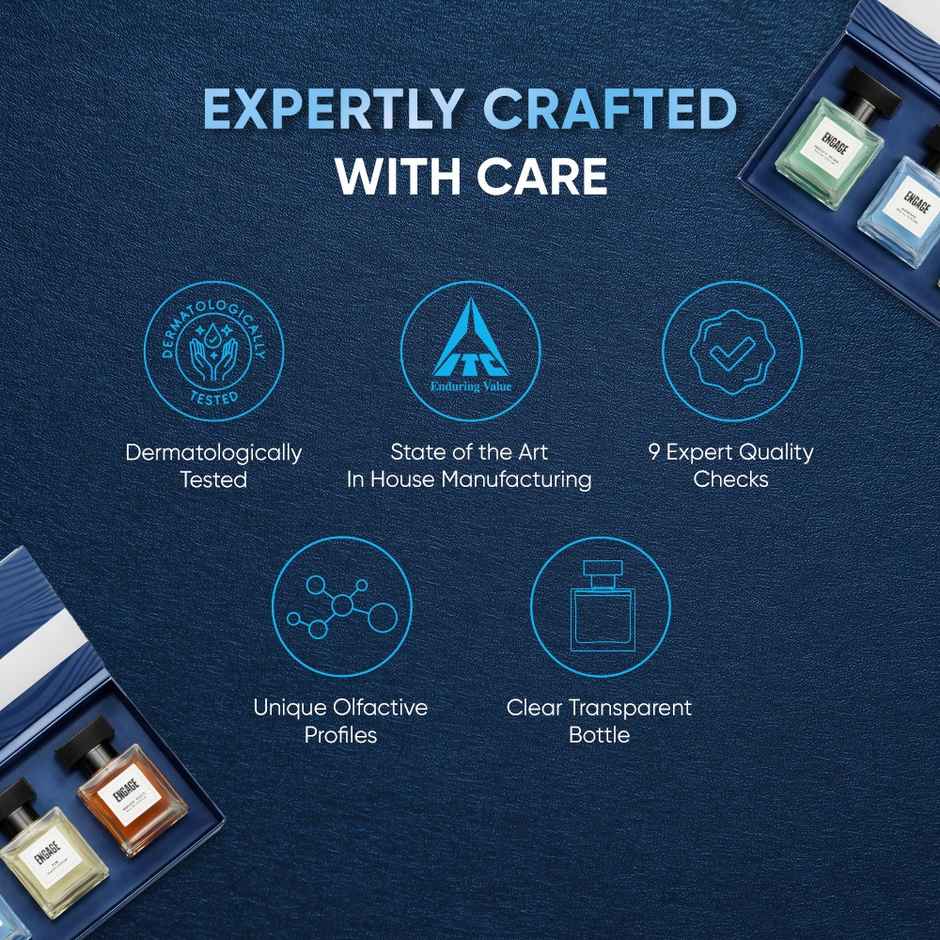 Engage Luxury Perfume Gift Pack for Men | Travel Sized | Assorted Pack
