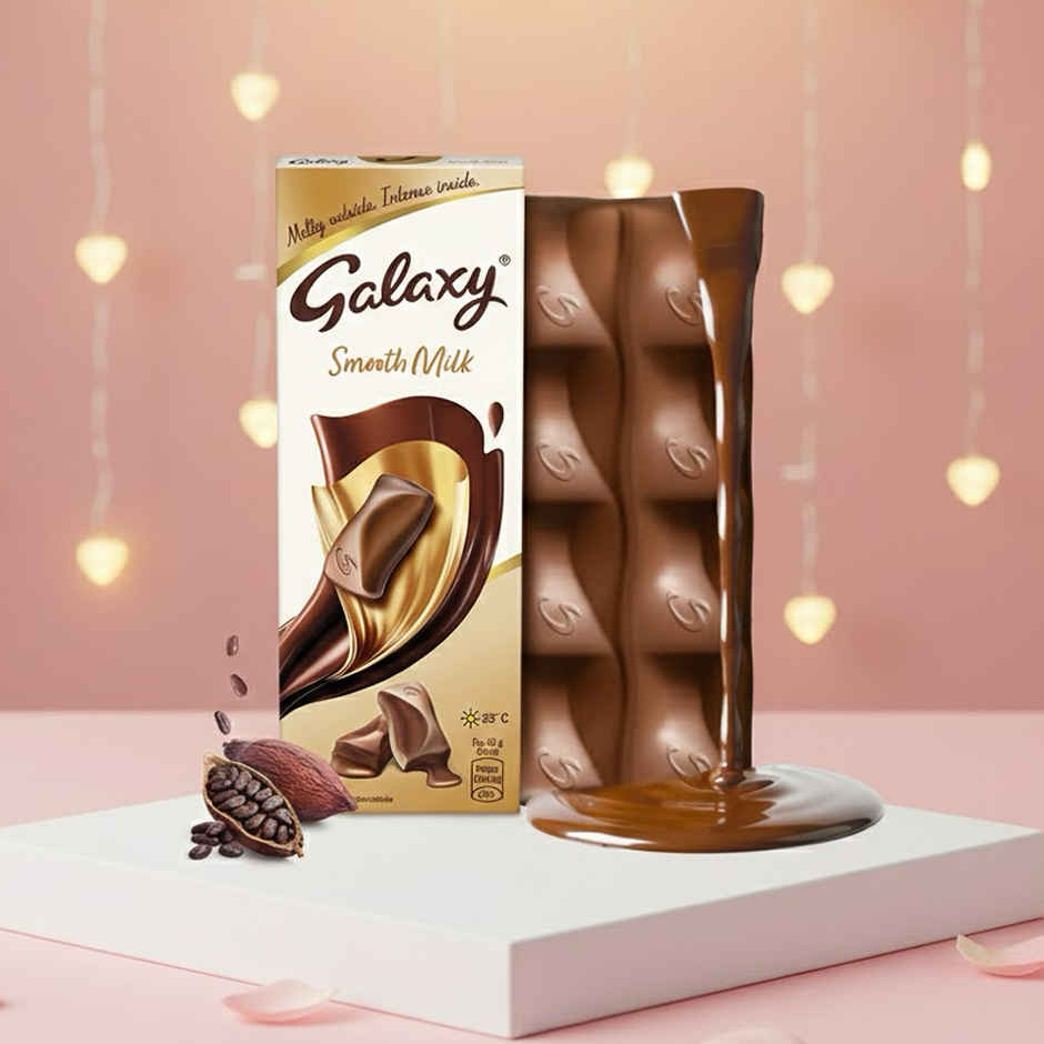 Galaxy Smooth Milk Valentine Chocolate Bar for Gifting 