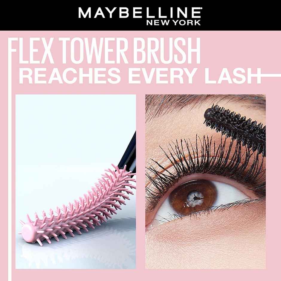 Maybelline New York Lash Sensational Sky High Waterproof Mascara Lengthening & Volumizing Mascara With Bamboo Exract & Fibres Very Black 6Ml