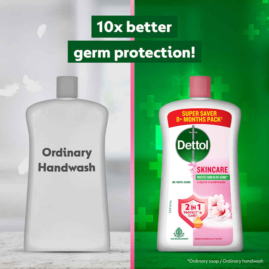 Dettol Skincare Hand Wash Refill | Moisturizing Handwash | pH Balance | Gentle on Skin