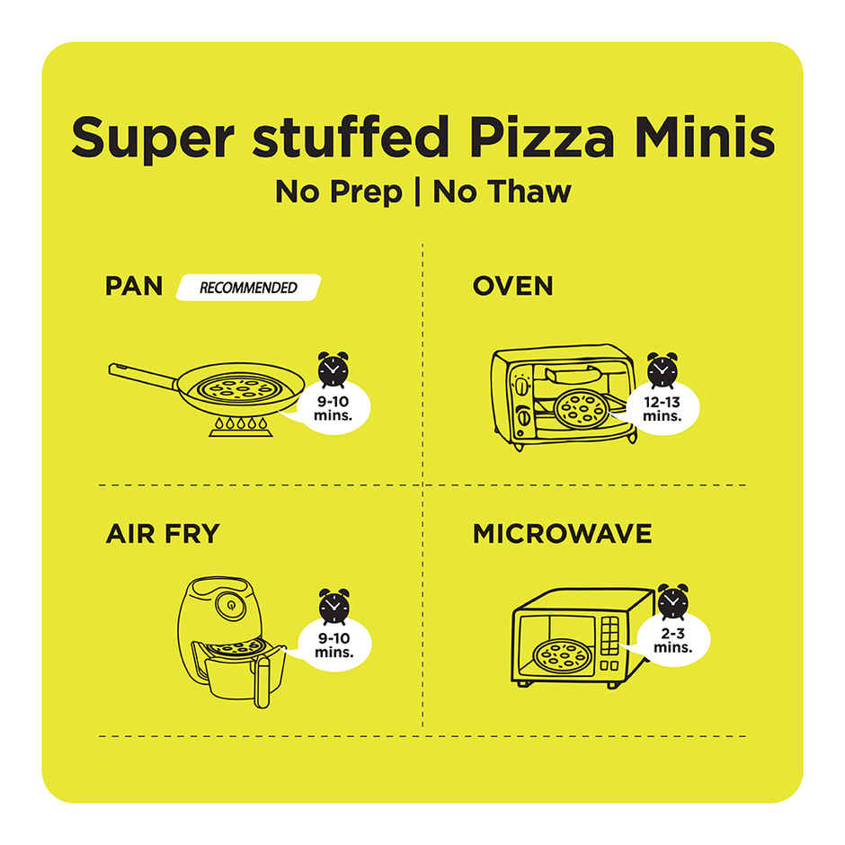 Prasuma Pizza Minis | Veg Supreme | No Preservatives Added