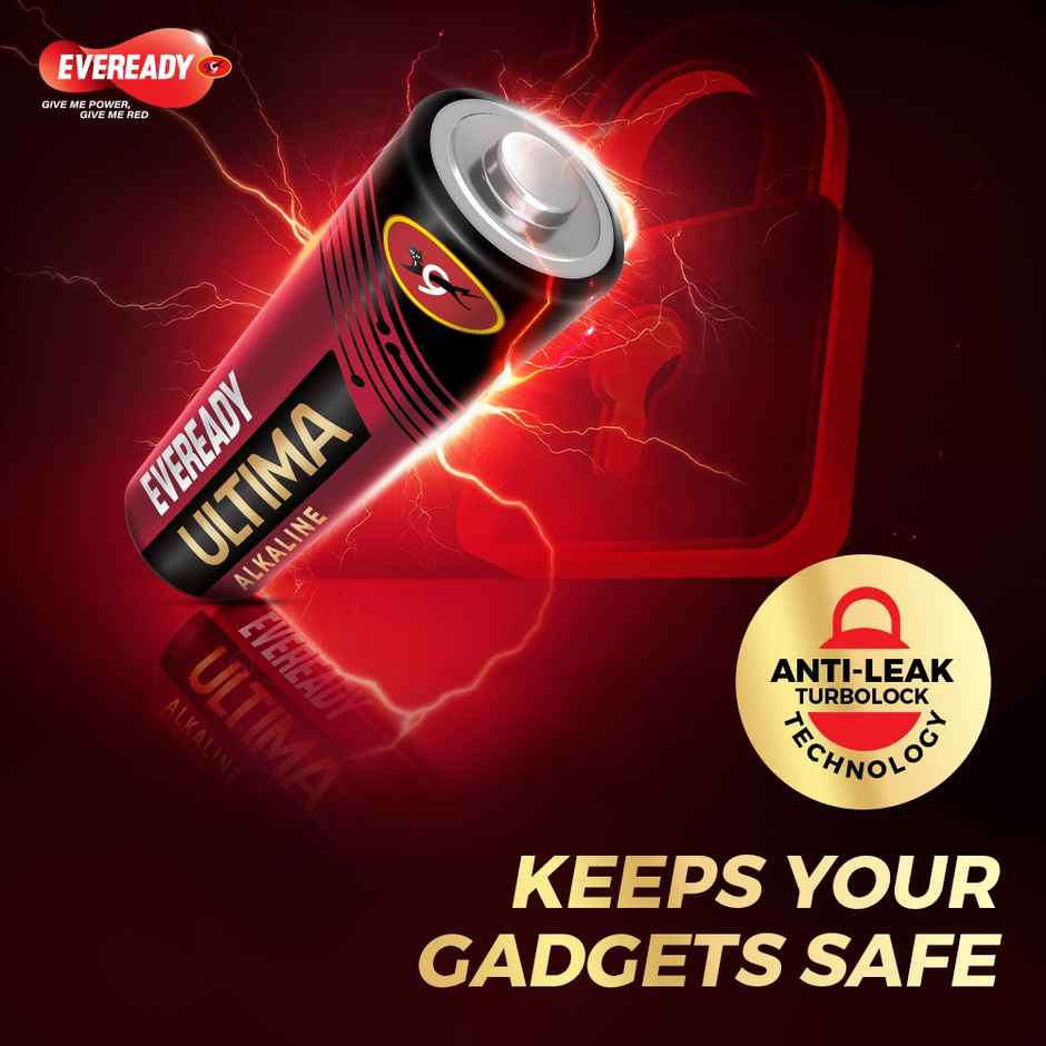Eveready Ultima Alkaline AA Battery | 400% Longer Lasting