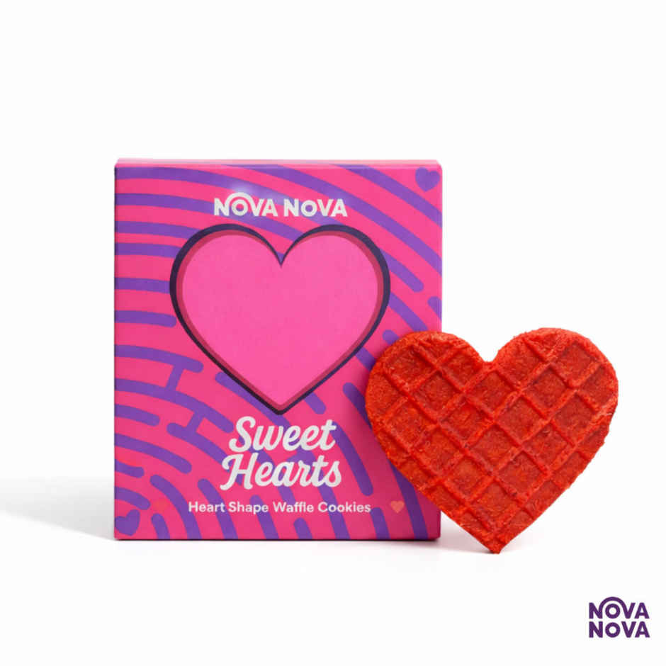 Nova Nova Heart Shaped Gift Box Waffle Cookies | Sweet Hearts