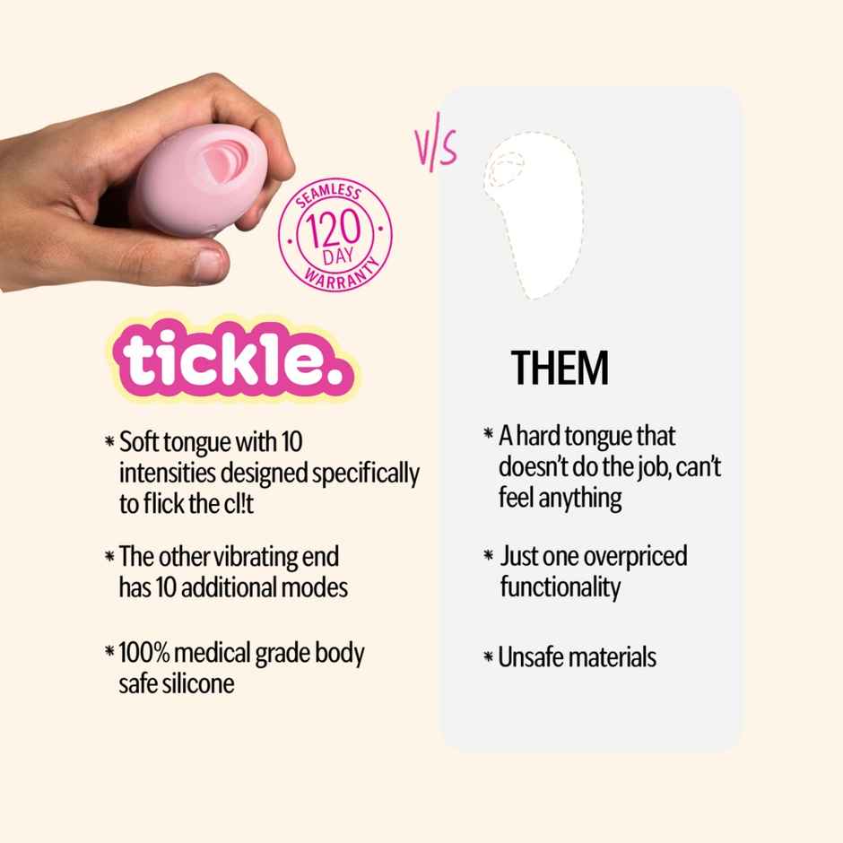 That Sassy Thing Tickle Tongue Personal Massager | Pastel Pink