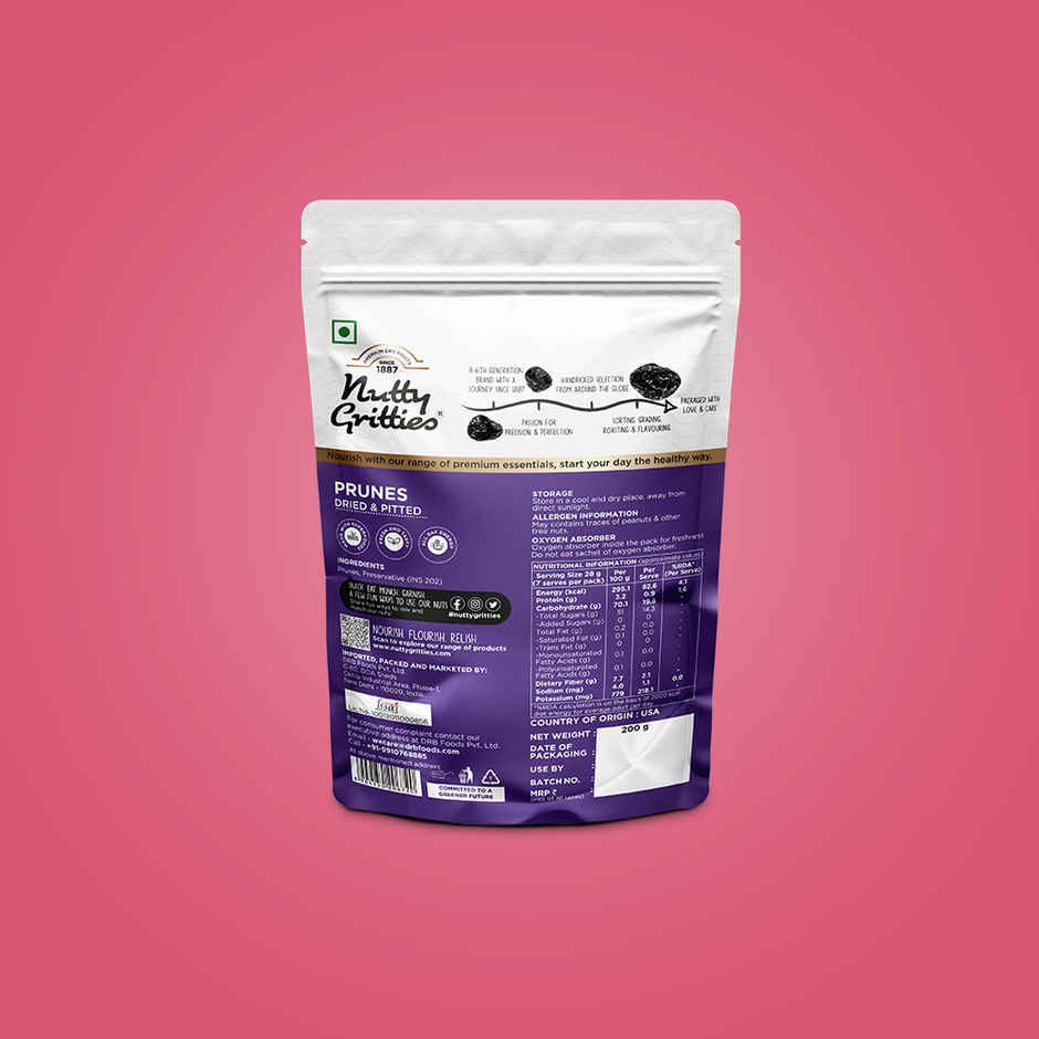 Nutty Gritties Premium Soft & Juicy Pitted Prunes