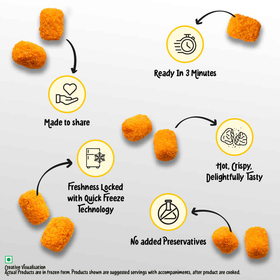 McCain Chilli Cheesy Nuggets | Frozen Ready To Cook