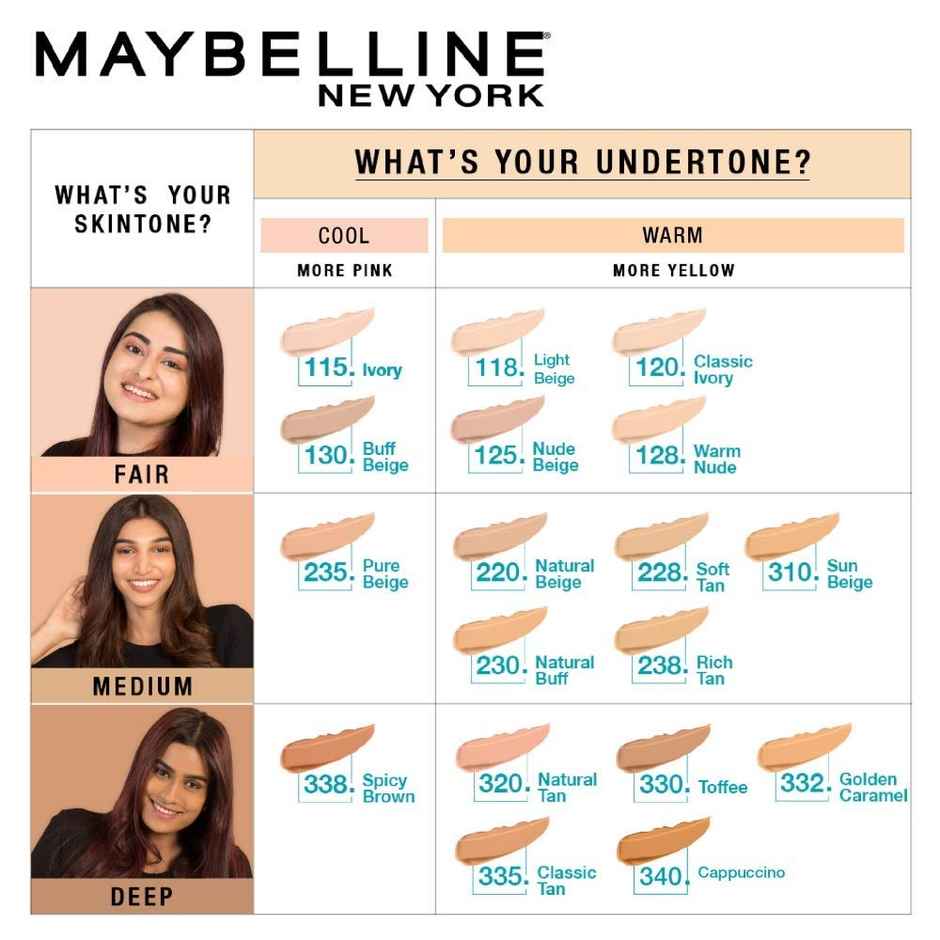 Maybelline New York Fit Me Matte + Poreless Liquid Foundation Tube | 330 Toffee