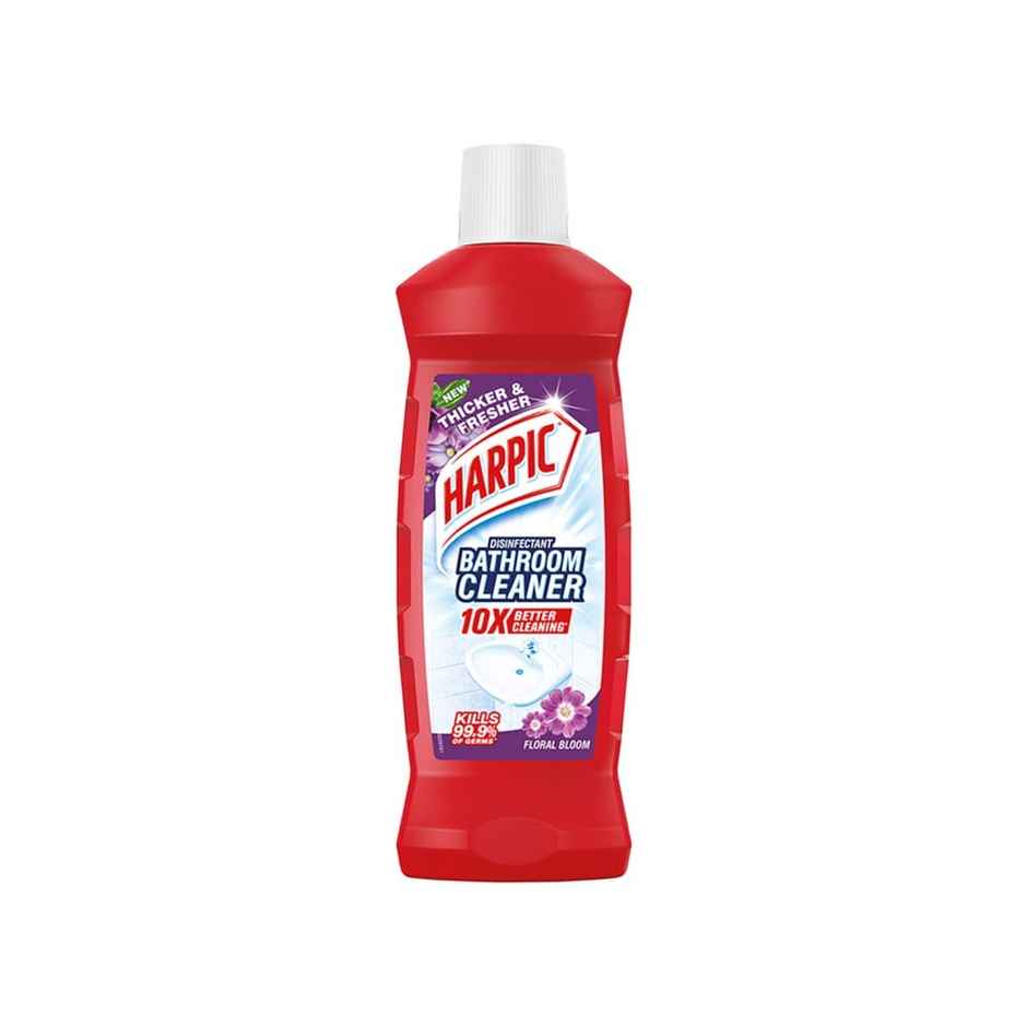 Harpic Floral Bathroom Cleaner Liquid | Removes Bathroom Stains