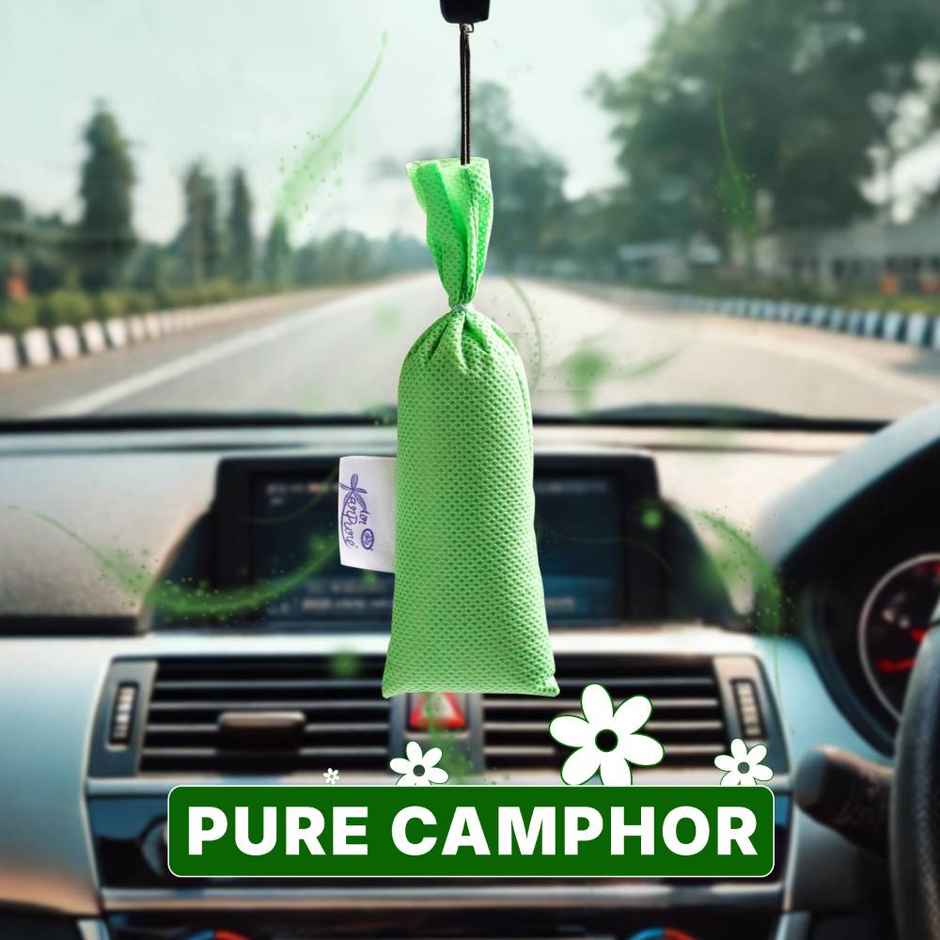 Thyme Camphor Pouch by Air Karpure | Car, Bathroom, Wardrobe & Room Freshener | From House of Cycle