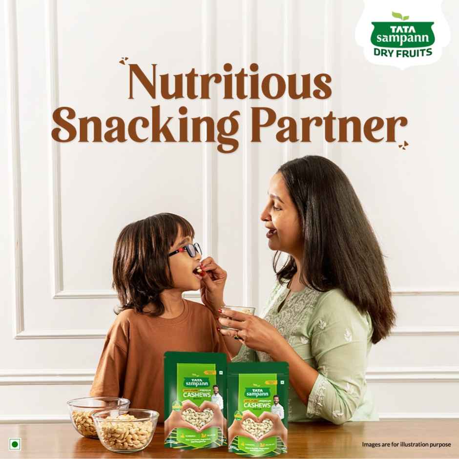 Tata Sampann 100% Pure Premium Cashews/Kaju Whole