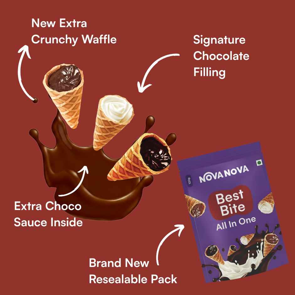 Nova Nova Best Bite | All in one Classic Flavours | Belgian, White and Dark Chocolate