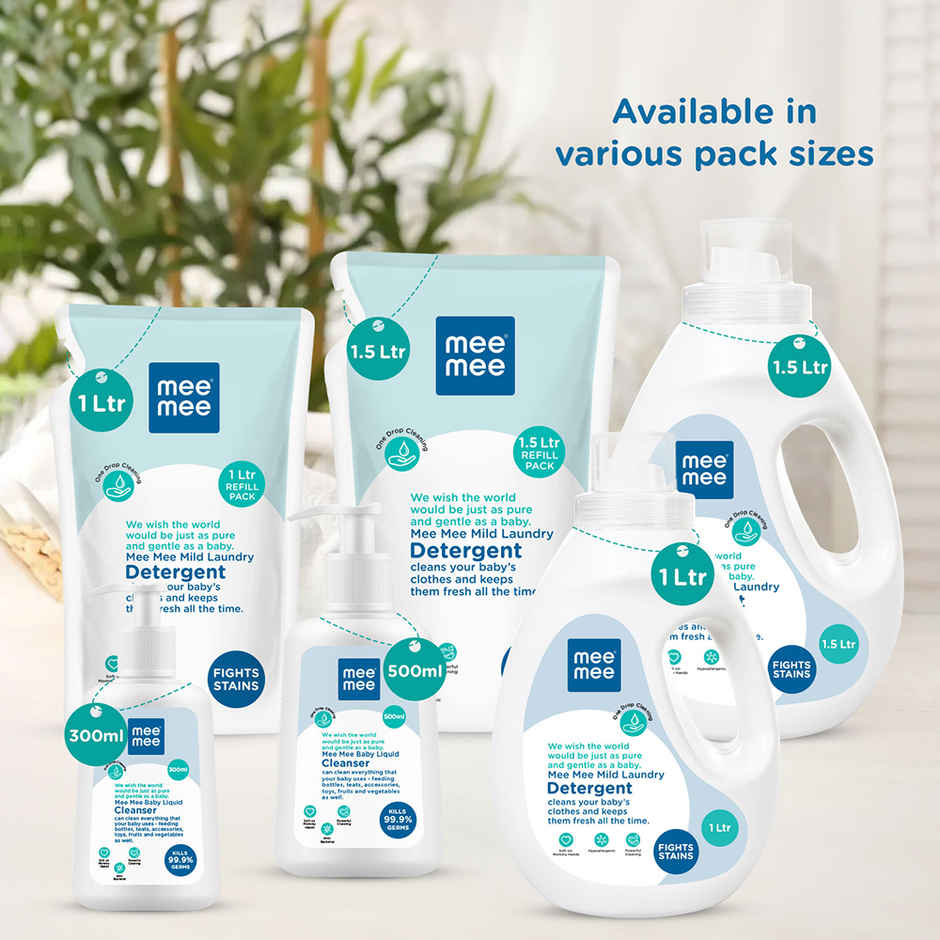 Mee Mee Anti-Bacterial Baby Laundry Detergent - One Drop Cleaning